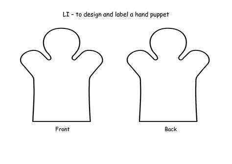 Hand Puppet Template